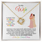 To My Wife | You'e My Everything | Love Knot Necklace - Gift for Soulmate, Valentine's, Birthday, Anniversary - ALL4THEGIFTOFIT
