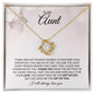 To My Aunt | Life Gave Me the Gift of You | Love Knot Necklace - ALL4THEGIFTOFIT