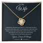 To My Wife | I Love You to the Moon & Back | Love Knot Necklace - ALL4THEGIFTOFIT