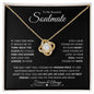 To My Beautiful Soulmate | Forever & Always | Love Knot Necklace - Gift for Wife, Fiance, Girlfriend - ALL4THEGIFTOFIT