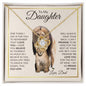 To My Daughter | I Believe in You | Dad | Love Knot Necklace - ALL4THEGIFTOFIT