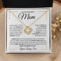 To My Beautiful Mom | You Mean the World to Me - Loving Son | Love Knot Necklace - ALL4THEGIFTOFIT
