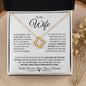 To My Wife | Through My Eyes | Love Knot Necklace - Gift for Soulmate, Anniversary - ALL4THEGIFTOFIT