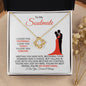 To My Soulmate | You're My Everything | Love Knot Necklace - Gift for Wife, Fiancée, Girlfriend - ALL4THEGIFTOFIT