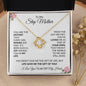 To My Step Mother | Life Gave Me the Gift of You | Love Knot Necklace - Gift for Mother's Day, Birthdays, Holidays - ALL4THEGIFTOFIT
