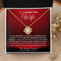 To My Smokin' Hot Wife | Through My Eyes | Love Knot Necklace - Gift for Soulmate - ALL4THEGIFTOFIT