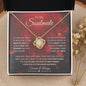 To My Soulmate | My Life, My Love, My Best Friend | Love Knot Necklace - Gift for Wife, Fiance, Girlfriend - ALL4THEGIFTOFIT