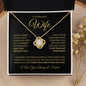 To My Beautiful Wife | Can't Live Without You | Love Knot Necklace - Gift for Soulmate - ALL4THEGIFTOFIT