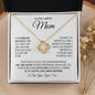 To My Caring Mom | You are Loved | Love Knot Necklace - Gift for Mother's Day, Birthdays, Holidays - ALL4THEGIFTOFIT