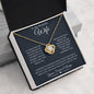 To My Beautiful Wife | You're The Best Thing That Ever Happened To Me | Love Knot Necklace - ALL4THEGIFTOFIT