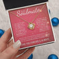 To My Soulmate | Through My Eyes | Love Knot Necklace - Gift for Wife, Fiance, Girlfriend - ALL4THEGIFTOFIT