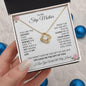 To My Step Mother | Life Gave Me the Gift of You | Love Knot Necklace - Gift for Mother's Day, Birthdays, Holidays - ALL4THEGIFTOFIT