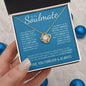 To My Soulmate (Blue Card) | I Love You Forever & Always | Love Knot Necklace - Gift for Wife, Fiance, Girlfriend - ALL4THEGIFTOFIT