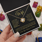 To My Beautiful Wife | Can't Live Without You | Love Knot Necklace - Gift for Soulmate - ALL4THEGIFTOFIT