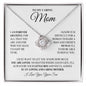 To My Caring Mom | You are Loved | Love Knot Necklace - Gift for Mother's Day, Birthdays, Holidays - ALL4THEGIFTOFIT