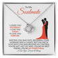 To My Soulmate | You're My Everything | Love Knot Necklace - Gift for Wife, Fiancée, Girlfriend - ALL4THEGIFTOFIT