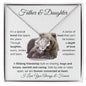 Father & Daughter | Forever Connected At Heart | Love Knot Necklace - ALL4THEGIFTOFIT