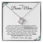 To My Bonus Mom | Thank You for Loving Me | Love Knot Necklace - Gift for Mother's Day, Birthdays, Holidays - ALL4THEGIFTOFIT