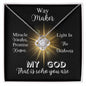 Way Maker | Love Knot Necklace - Gift for Easter, Confirmation, Birthdays, Holidays - ALL4THEGIFTOFIT