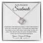 To My Wonderful Soulmate | You Are My Everything | Love Knot Necklace - Gift for Wife, Fiance, Girlfriend - ALL4THEGIFTOFIT