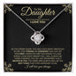To My Daughter | I Believe In You | Love Knot Necklace - ALL4THEGIFTOFIT