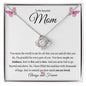 To My Beautiful Mom | You are Loved | Love Knot Necklace - Gift for Mother's Day, Birthdays, Holidays - ALL4THEGIFTOFIT