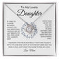 To My Lovely Daughter | You Are Always in My Heart | Love Knot Necklace - ALL4THEGIFTOFIT