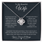 To My Beautiful Wife | You're The Best Thing That Ever Happened To Me | Love Knot Necklace - ALL4THEGIFTOFIT