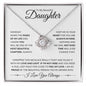 To My Beautiful Daughter | I Love You Always | Love Knot Necklace - ALL4THEGIFTOFIT