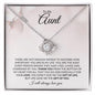 To My Aunt | Life Gave Me the Gift of You | Love Knot Necklace - ALL4THEGIFTOFIT