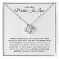 To The Best Mother-In-Law | Lucky and Blessed | Love Knot Necklace - Gift for Mother's Day, Wedding, Birthday, Holidays - ALL4THEGIFTOFIT