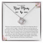 To An Amazing New Mom - Rewarding Blessing | Love Knot Necklace - Gift for Mother's Day, First Time Moms, Baby Shower Gift - ALL4THEGIFTOFIT