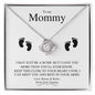 To My Mommy | Close To Your Heart | Love Knot Necklace - Gift for Wife, Soulmate, Fiancée , Girlfriend - ALL4THEGIFTOFIT