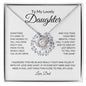To My Lovely Daughter | My Last Breath - Dad | Love Knot Necklace - ALL4THEGIFTOFIT