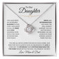 To Our Daughter | All We've Hoped For | Love, Mom & Dad | Love Knot Necklace - ALL4THEGIFTOFIT