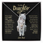 To My Daughter | Never Forget That I Love You | Love Knot Necklace - ALL4THEGIFTOFIT