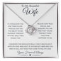 To My Beautiful Wife | Through My Eyes | Love Knot Necklace - ALL4THEGIFTOFIT