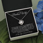To My Badass Wife | You Are My Queen | Love Knot Necklace - ALL4THEGIFTOFIT