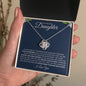 To My Beautiful Daughter | Never Forget Your Way Back Home | Love Knot Necklace - ALL4THEGIFTOFIT