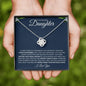To My Beautiful Daughter | Never Forget Your Way Back Home | Love Knot Necklace - ALL4THEGIFTOFIT