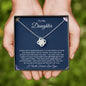 To My Daughter | I Will Forever Love You | Love Knot Necklace - ALL4THEGIFTOFIT