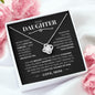To My Daughter - I Believe In You | Love Mom | Love Knot Necklace - ALL4THEGIFTOFIT