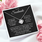 To My SOULMATE | Meeting You Was Destiny | Love Knot Necklace - Gift for Wife, Fiance, Girlfriend - ALL4THEGIFTOFIT