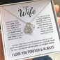 To My Wife - I Love You Forever & Always | Love Knot Necklace - ALL4THEGIFTOFIT