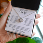 To My Beautiful Wife | Through My Eyes | Love Knot Necklace - ALL4THEGIFTOFIT