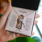 To My Daughter | I Am So Proud of You - Dad | Love Knot Necklace - ALL4THEGIFTOFIT