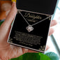 To My Daughter | I Believe In You | Love Knot Necklace - ALL4THEGIFTOFIT