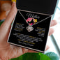 Mother | Loved & Forever Treasured | Your Loving Daughter | Love Knot Necklace - ALL4THEGIFTOFIT