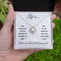 Life is... | Love Knot Necklace - Gift for Easter, Confirmation, Holidays, Birthdays - ALL4THEGIFTOFIT
