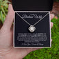 To My Badass Wife | You Are My Queen | Love Knot Necklace - ALL4THEGIFTOFIT